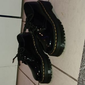 Patent Leather Platform Oxford Shoes